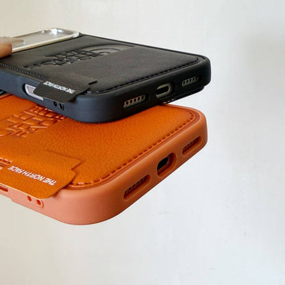TNF Outdoor Leather Flap Pocket Case for iPhone 13-18 Pro & Pro Max