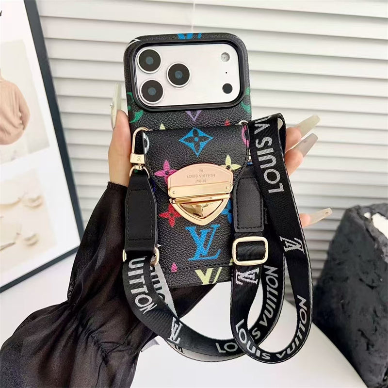 AAOO Luxus Handyhülle mit Band für iPhone 13-17 Serie