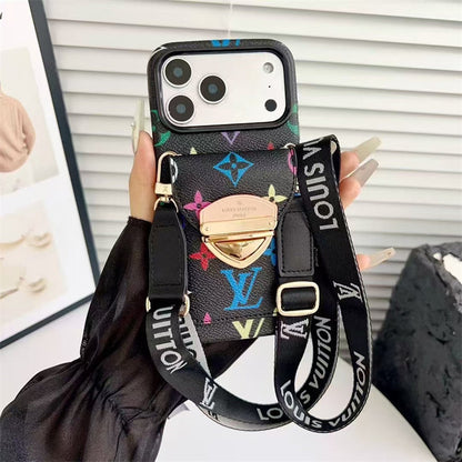 AAOO Luxus Handyhülle mit Band für iPhone 13-17 Serie