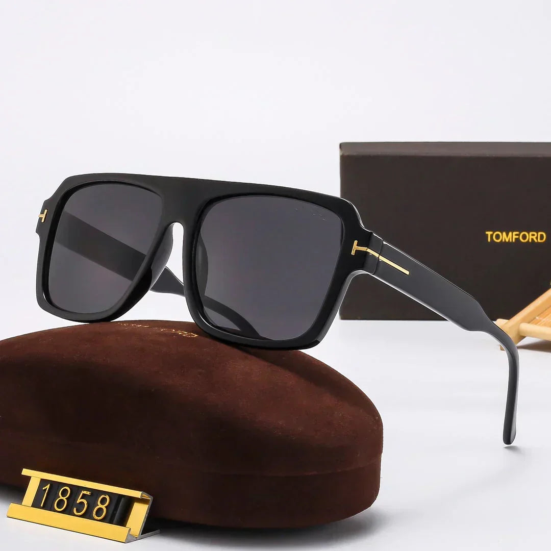 AAOO Quadratische Runde Sonnenbrille 1858