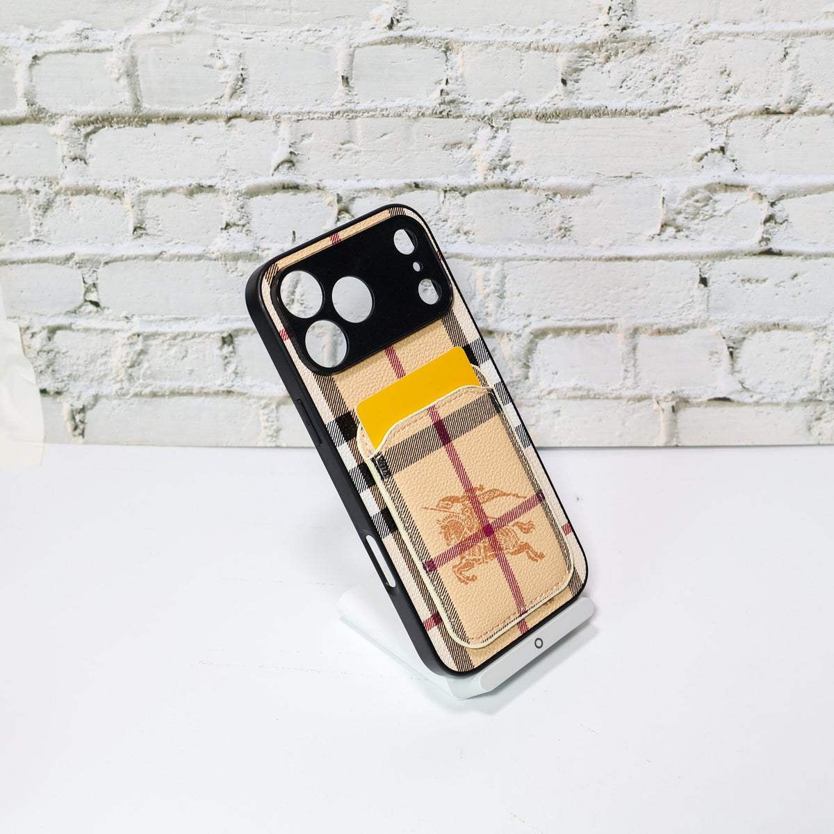 Luxury Brand Card Holder Phone Case for iPhone 12-18 Pro & Pro Max