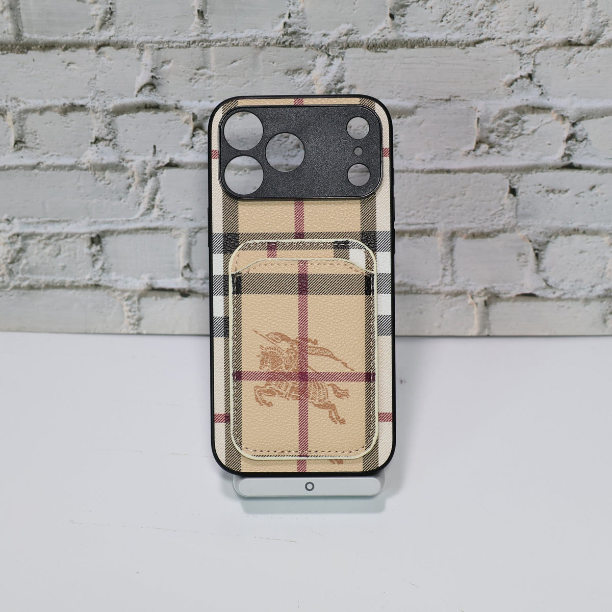 Luxury Brand Card Holder Phone Case for iPhone 12-18 Pro & Pro Max