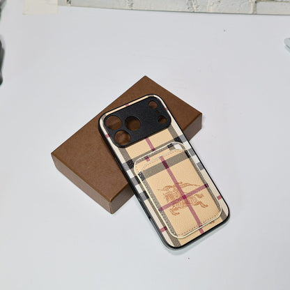 AAOO Handyhülle mit Luxus-Kartenhalter für iPhone 12-17