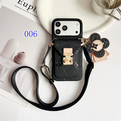 AAOO Luxury Crossbody iPhone Case with Detachable Wallet