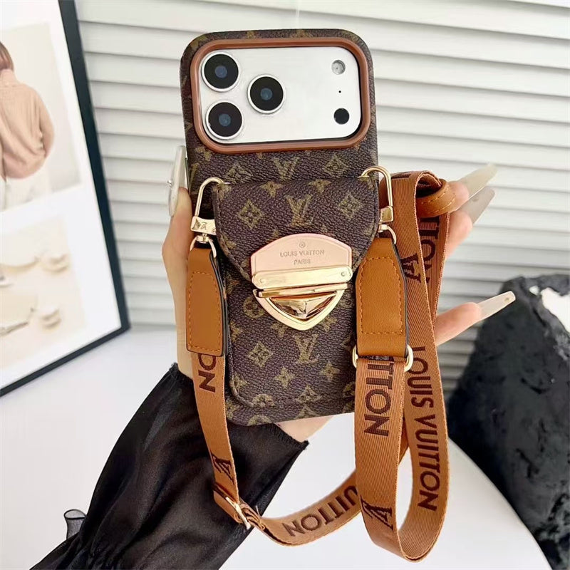 AAOO Luxus Handyhülle mit Band für iPhone 13-17 Serie