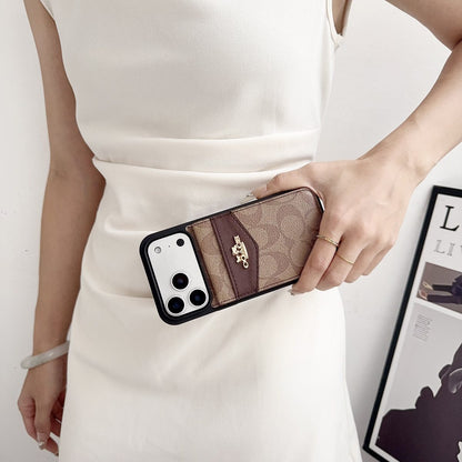 AAOO Premium Card Holder iPhone Case for 12-18 series