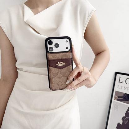 AAOO Premium Card Holder iPhone Case for 12-18 series