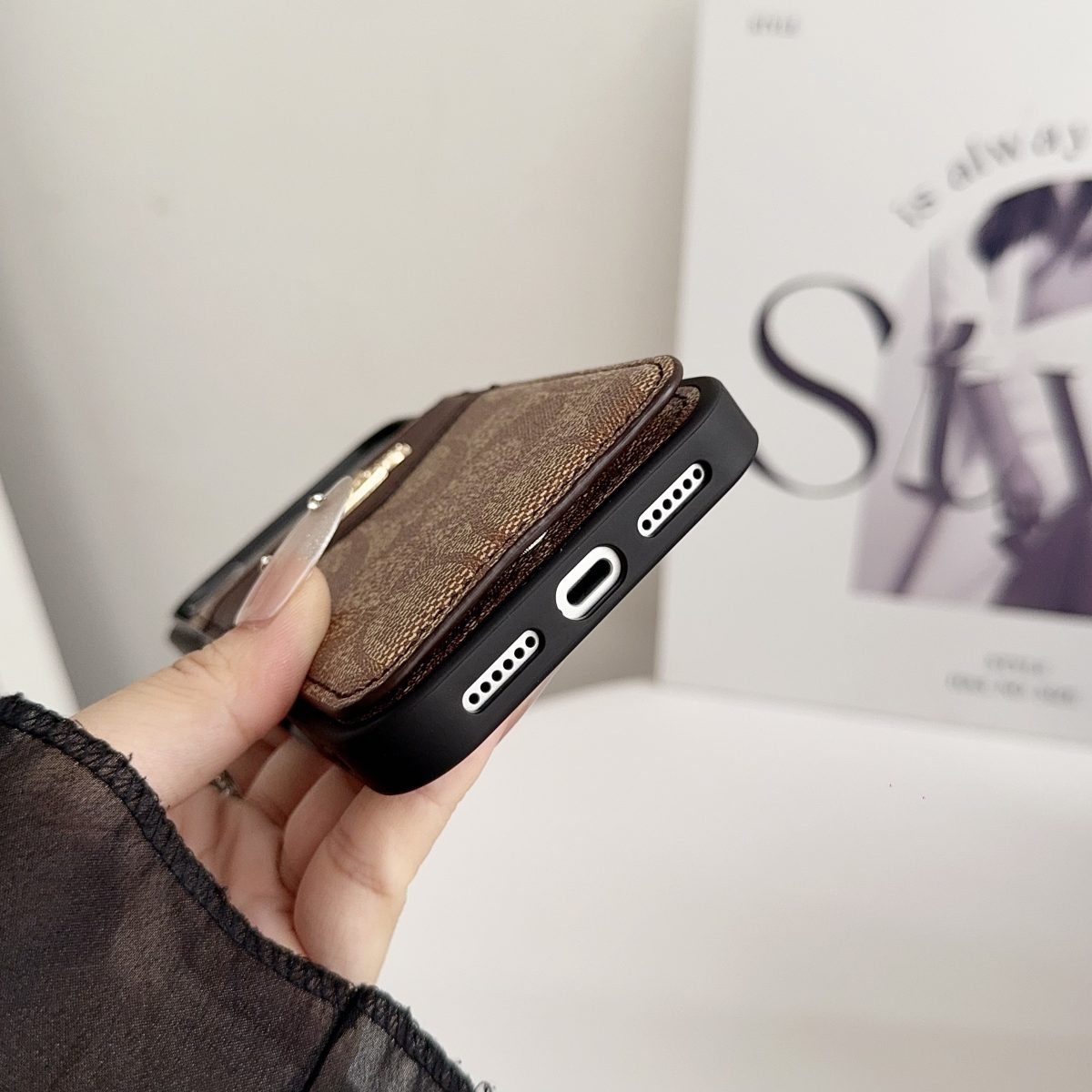AAOO Premium Card Holder iPhone Case for 12-18 series