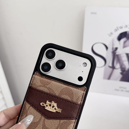 AAOO Premium Card Holder iPhone Case for 12-18 series