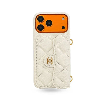 AAOO Premium Quilted Leather Crossbody Wallet Phone Case for iPhone 12 17 Series