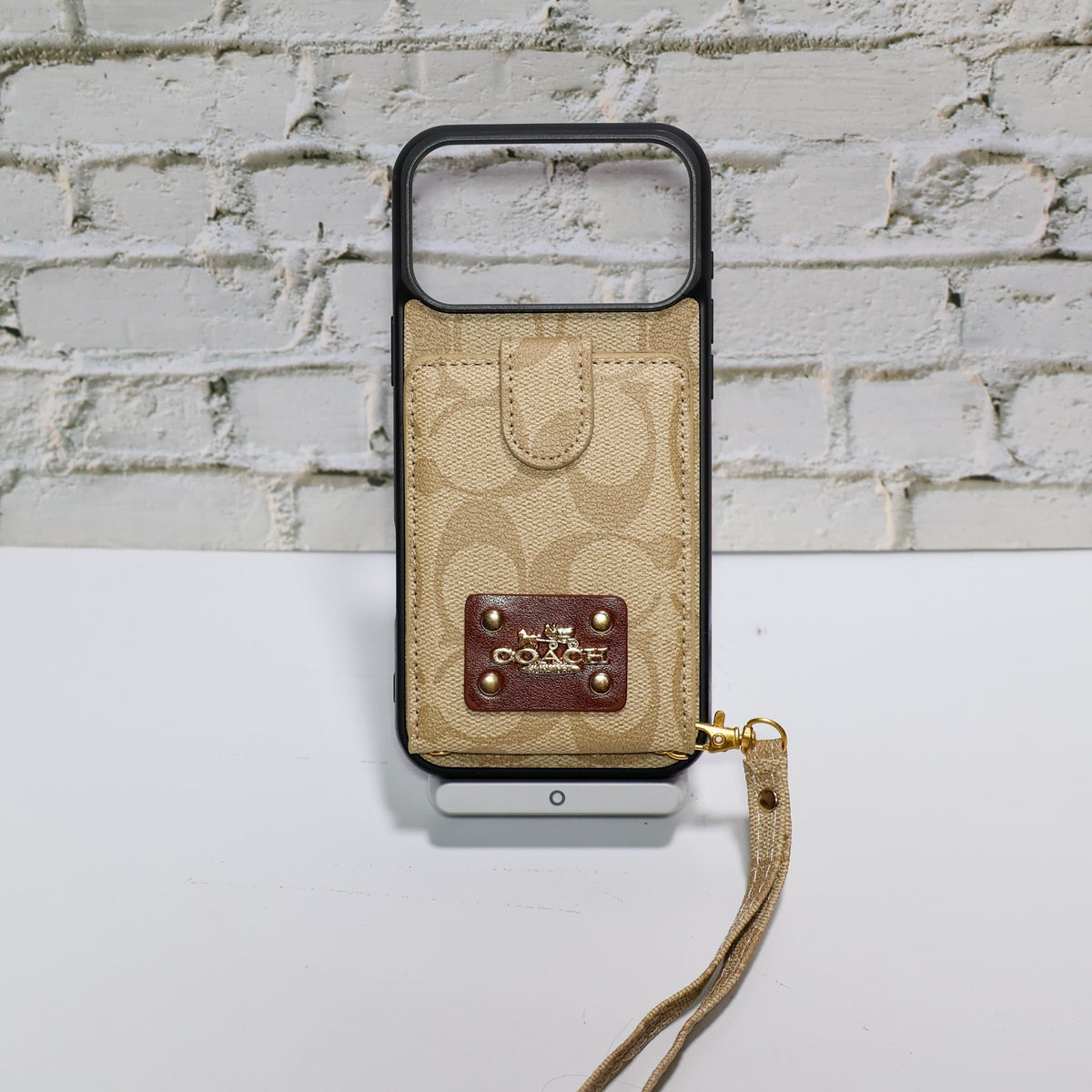 AAOO Luxury Card Holder Phone Case with Strap for iPhone 12-17 Series