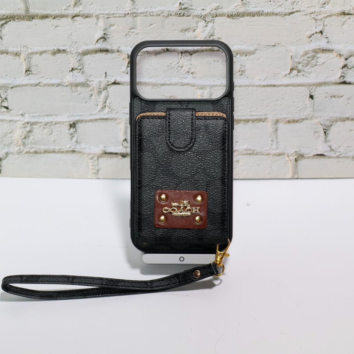 AAOO Luxury Card Holder Phone Case with Strap for iPhone 12-17 Series