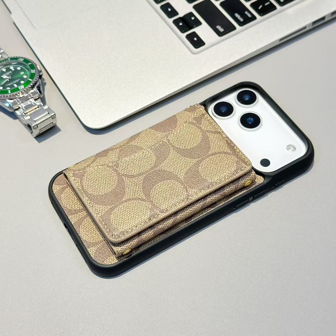 AAOO Luxus-Brieftaschen-Handyhülle für iPhone 12-17 Serien