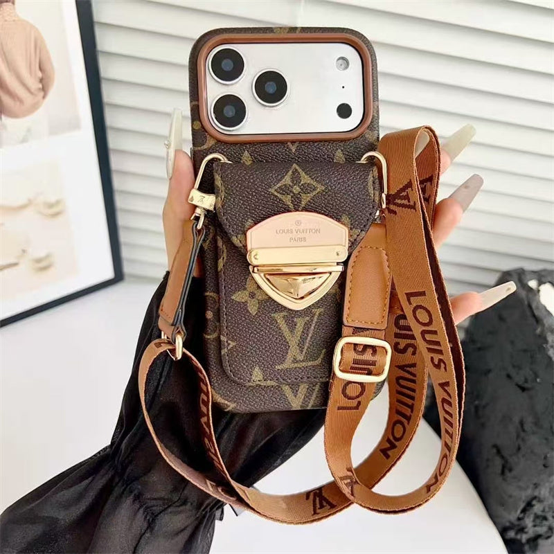 AAOO Luxus Handyhülle mit Band für iPhone 13-17 Serie