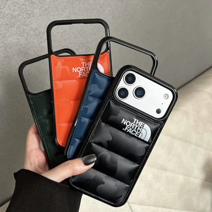 AAOO Premium Puffer Jacken Handyhülle für iPhone 13-17