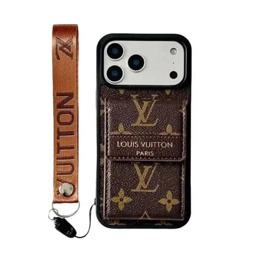 AAOO Phone case with card slot for iPhone 12-17 Series – With Strap