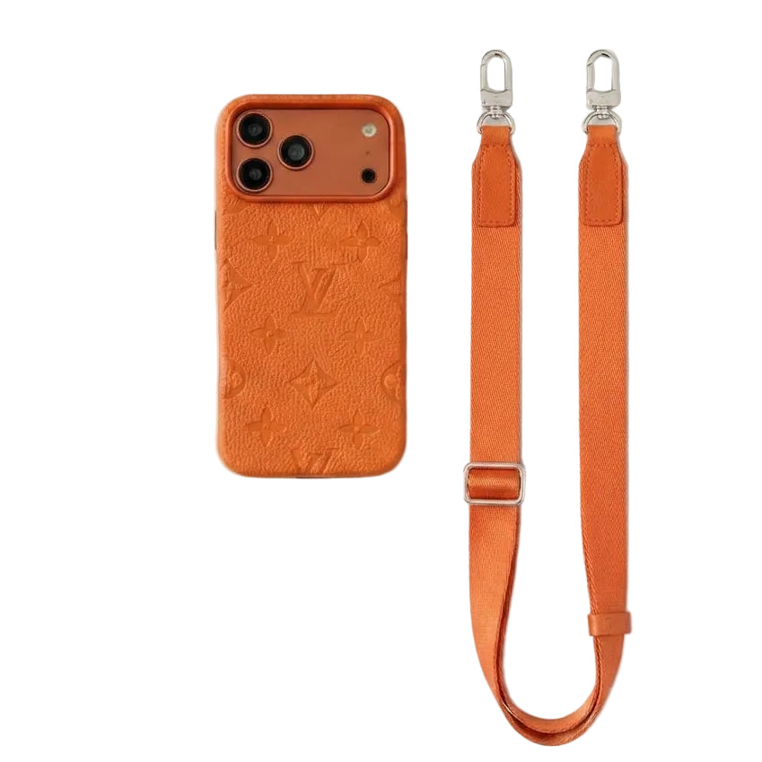 AAOO Elite Leather Phone Case with Crossbody Strapfor iPhone 13-17 Series