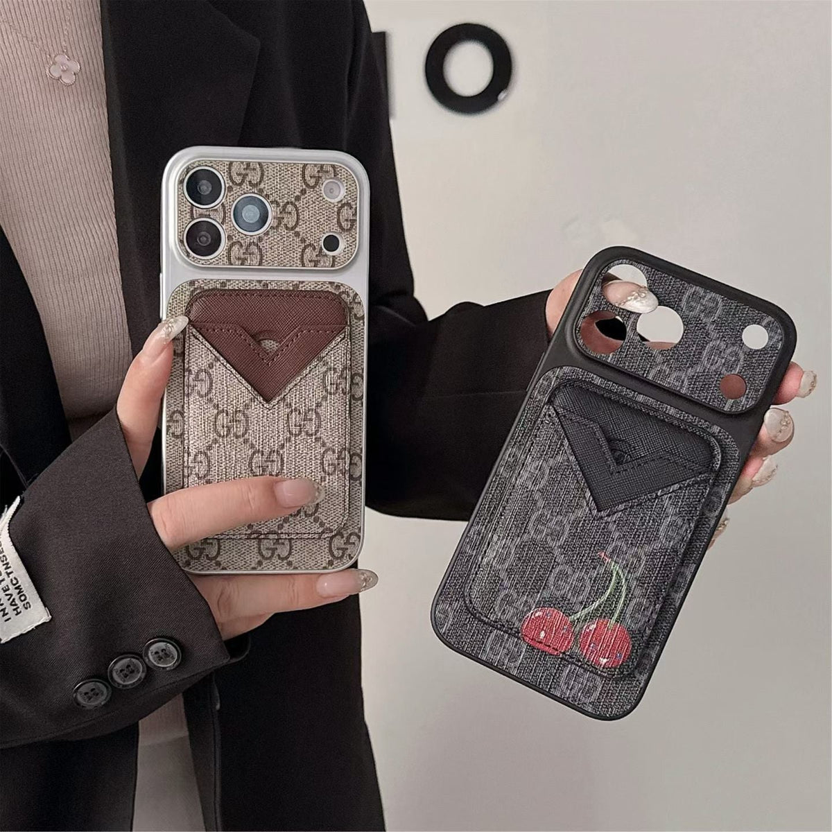 AAOO Style Phone case Magnet Card Holder for iPhone 13-17 Series