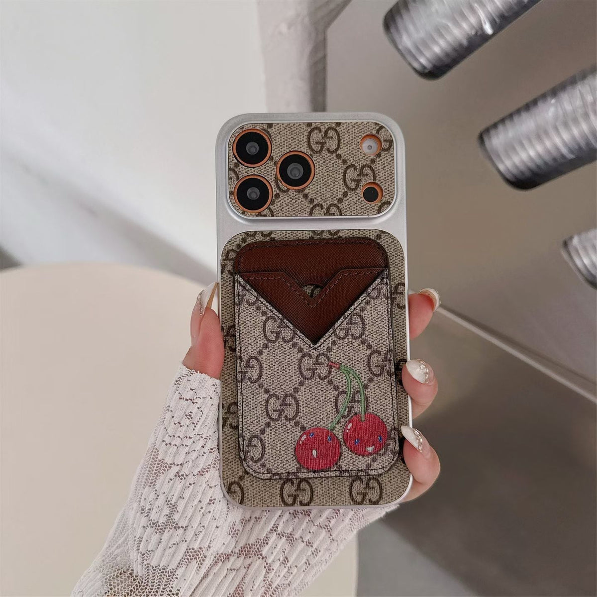 AAOO Style Phone case Magnet Card Holder for iPhone 13-17 Series