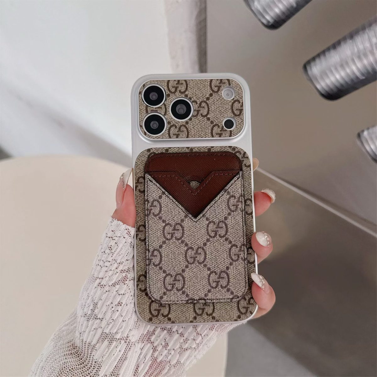 AAOO Style Phone case Magnet Card Holder for iPhone 13-17 Series