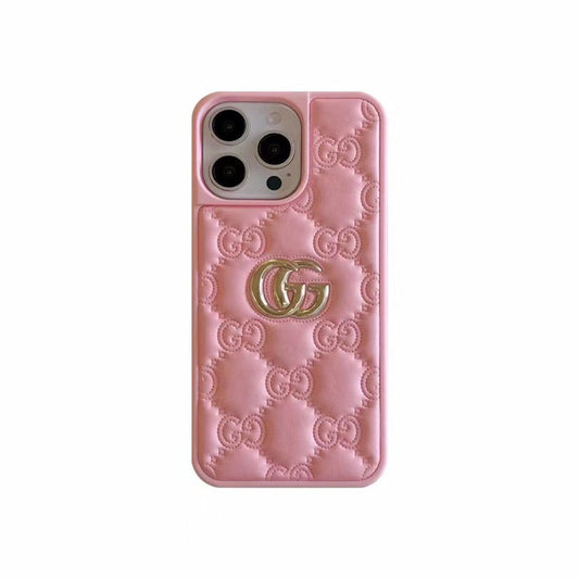 AAOO Luxury Stamped Leather iPhone Case for 13-18