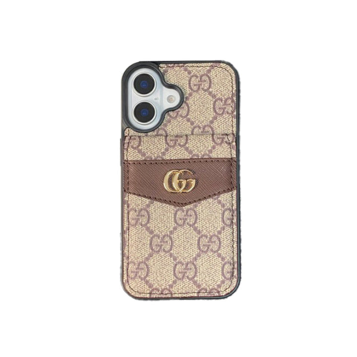 AAOO Luxury Case with Card Bag iPhone Case