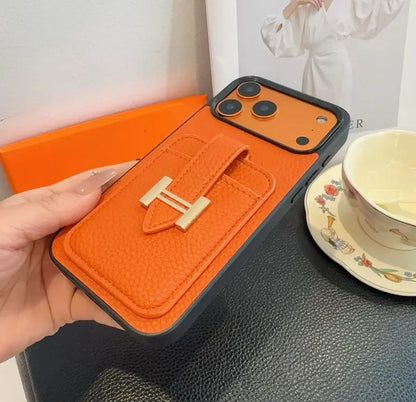 AAOO Leather Phone Phone Case Card Slot For iPhone 12-17 Series