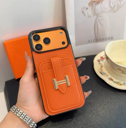 AAOO Leather Phone Phone Case Card Slot For iPhone 12-17 Series