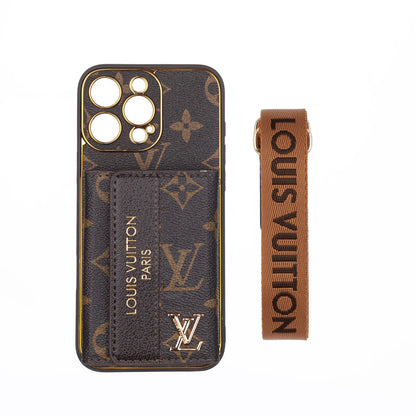 AAOO Luxury Leather Wallet Card Holder Phone Case For iPhone 13-17