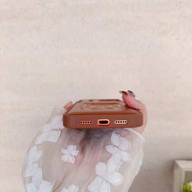 AAOO Stylish iPhone LE Brown Phone Case For Iphone 12-17