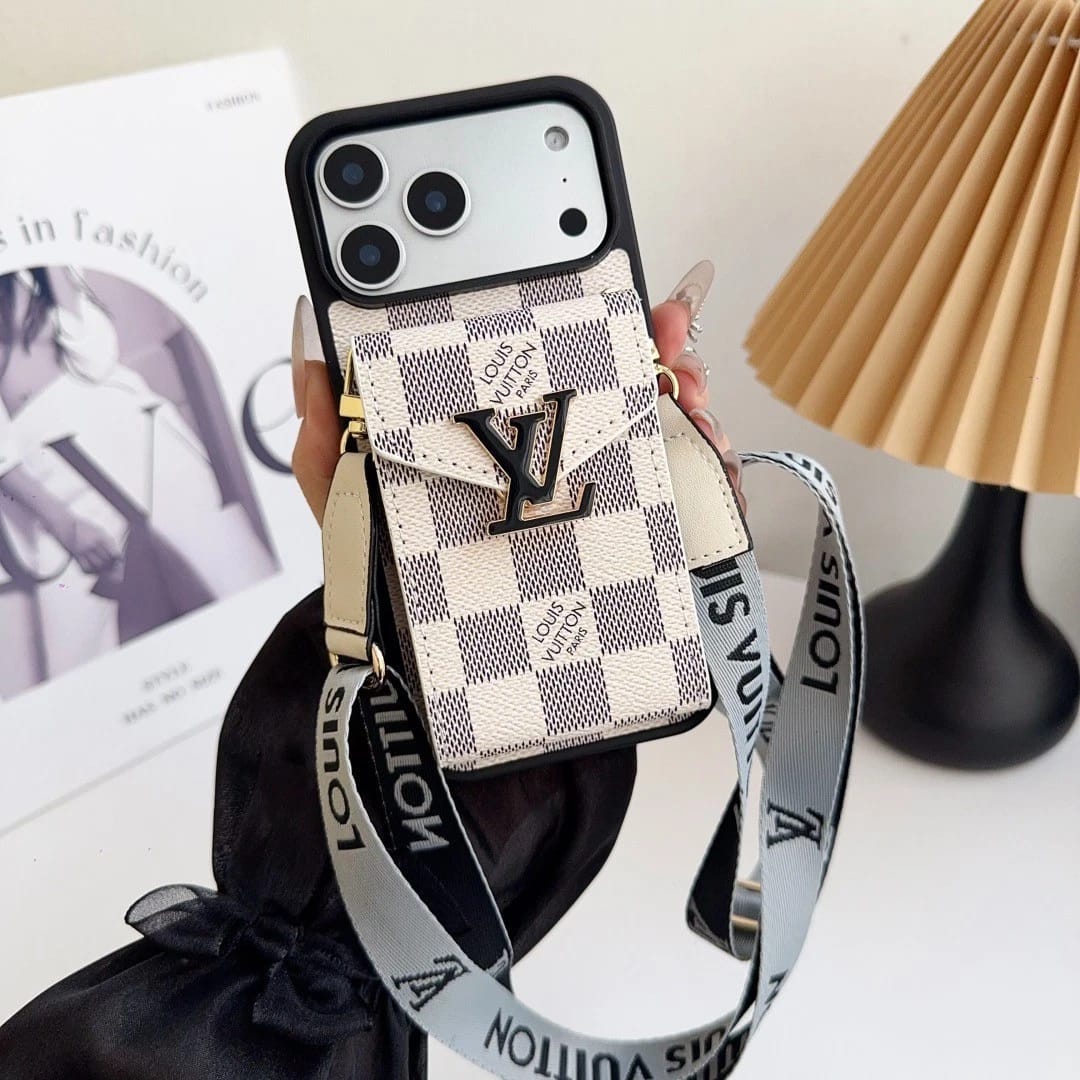 AAOO Leather Wallet Card Holder Phone Case For iPhone 12-17 Series