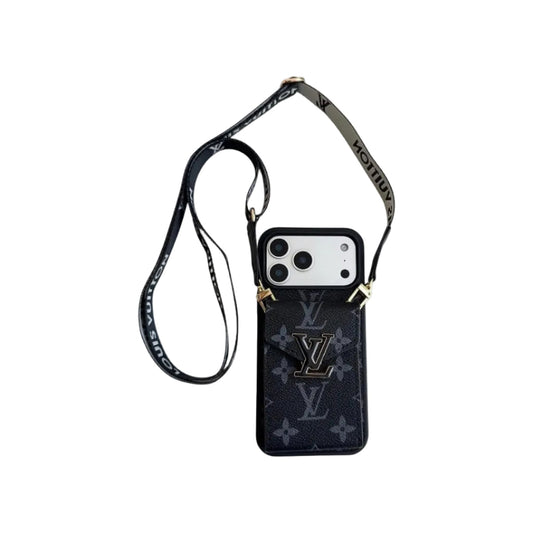 AAOO Leather Wallet Card Holder Phone Case For iPhone 12-17 Series