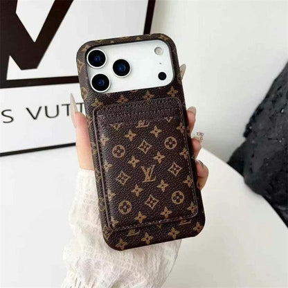 AAOO Leather Card Holder Phone Case for iPhone 12-17 Series