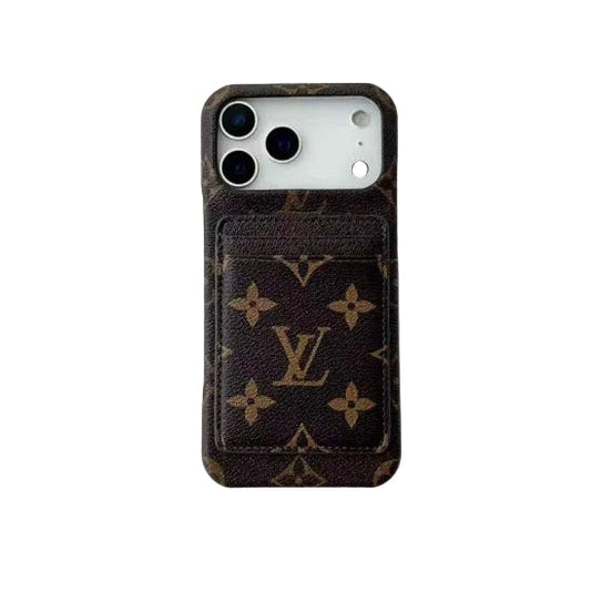 AAOO Leather Card Holder Phone Case for iPhone 12-17 Series
