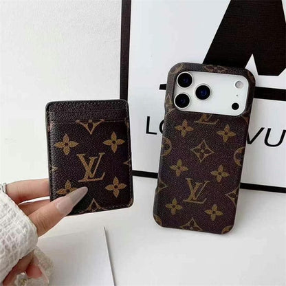 AAOO Leather Card Holder Phone Case for iPhone 12-17 Series
