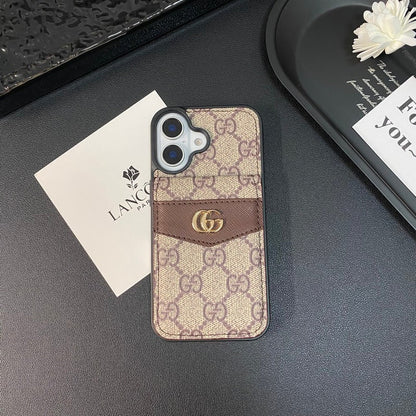 AAOO Luxury Case with Card Bag iPhone Case