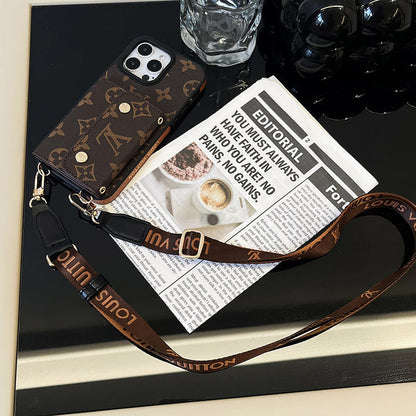 AAOO Card Bag Chain Brown iPhone Case