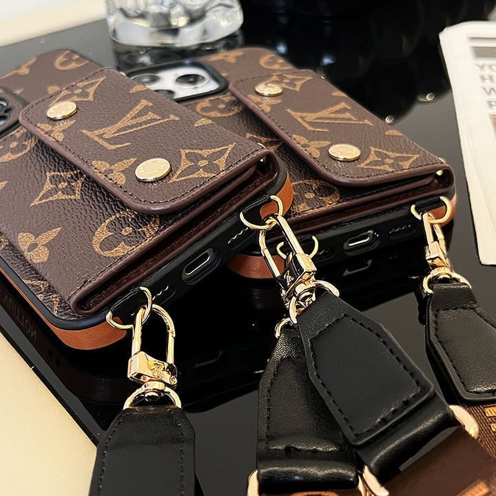 AAOO Card Bag Chain Brown iPhone Case