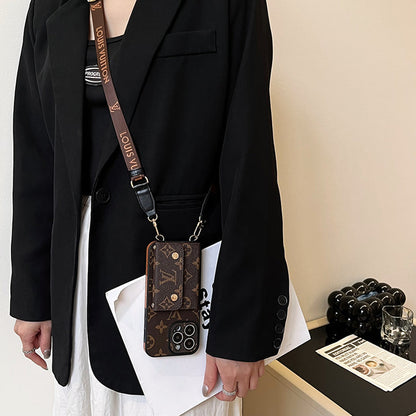 AAOO Card Bag Chain Brown iPhone Case