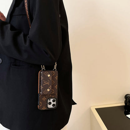 AAOO Card Bag Chain Brown iPhone Case