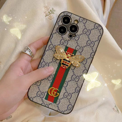 AAOO Bee Trendy Handyhülle für iPhone mit Handhalterung