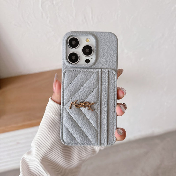 AAOO Luxustasche Leder Für iPhone Hülle