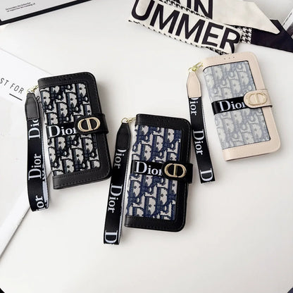 AAOO iPhone Case With Card Holder And Wrist Strap
