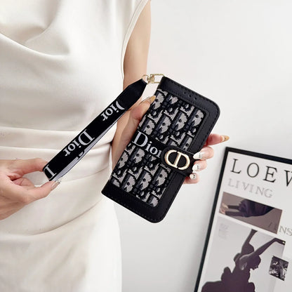 AAOO iPhone Case With Card Holder And Wrist Strap