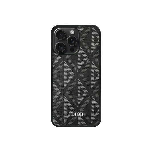 AAOO Luxuriöse gewebte und geometrische schlanke Handyhülle für iPhone 12-17 Serien