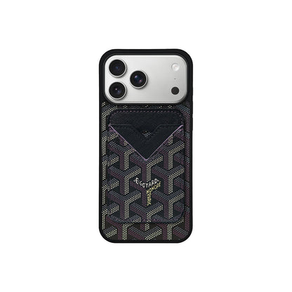 AAOO GD Vintage Leather Phone Case Magsafe Card-Holder For iPhone 12-17