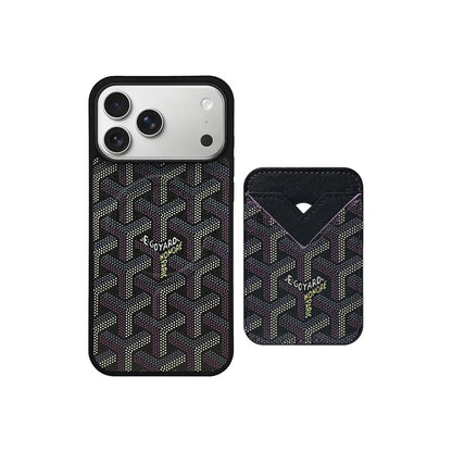 AAOO GD Vintage Leather Phone Case Magsafe Card-Holder For iPhone 12-17