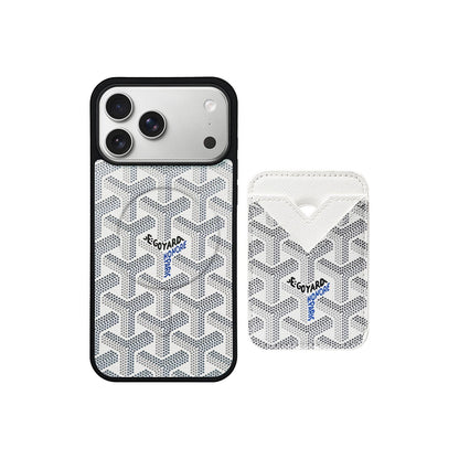 AAOO GD Vintage Leather Phone Case Magsafe Card-Holder For iPhone 12-17