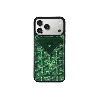 AAOO GD Vintage Leather Phone Case Magsafe Card-Holder For iPhone 12-17