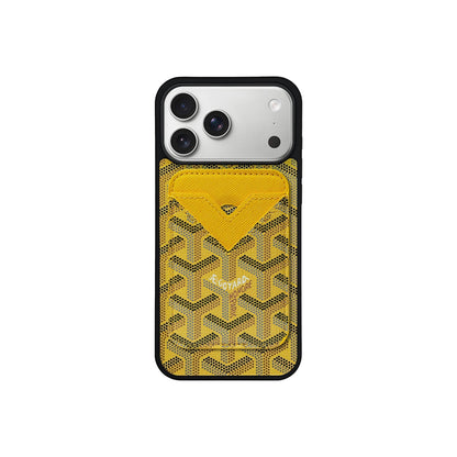 AAOO GD Vintage Leather Phone Case Magsafe Card-Holder For iPhone 12-17